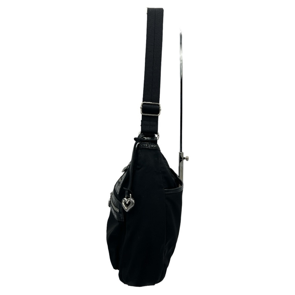 BRIGHTON WOMEN’S BLACK NYLON CROSSBODY PURSE - Picture 3 of 15
